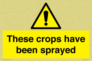 These crops have been sprayed